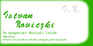 istvan noviczki business card